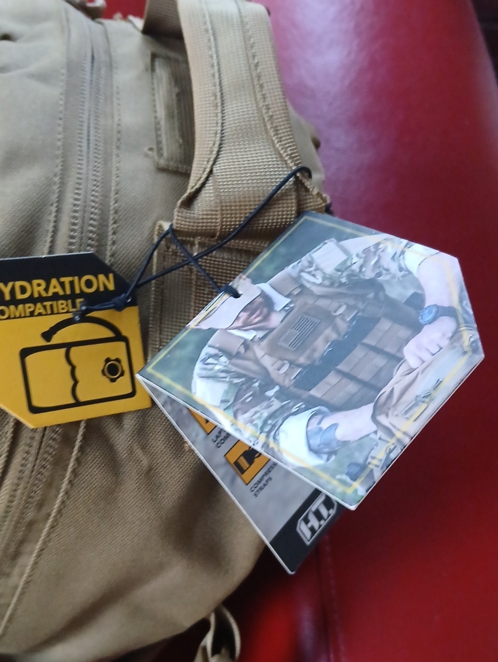 ✅️Tactical Hydration-Compatible Backpack - Coyote Brown - Picture 9 of 9